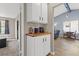 Hallway with a bedroom and open floor plan to dining area and living room at 8509 Lansdale Rd, Las Vegas, NV 89123