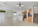 Open living space offers easy access to the kitchen, pantry and staircase at 10062 Aspen Rose St # 103, Las Vegas, NV 89183
