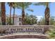 Welcome to Pacific Legends community sign surrounded by palm trees at 1830 N Buffalo Dr # 2024, Las Vegas, NV 89128