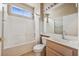 Bathroom with bathtub, tile, and vanity at 2026 Wildwood Lake St, Henderson, NV 89052