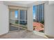 Views from the condo balcony, which features tile flooring and overlooks lush landscape at 2777 Paradise Rd # 1002, Las Vegas, NV 89109