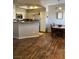 Kitchen, dining nook and rich wood floors create a warm and inviting atmosphere at 3320 S Fort Apache Rd # 139, Las Vegas, NV 89117