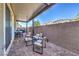 Charming patio with comfortable seating, perfect for enjoying outdoor living and entertaining guests at 3778 Via Gennaro, Henderson, NV 89044