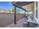 Outdoor patio with a shaded pergola, providing a relaxed space for outdoor entertaining at 3778 Via Gennaro, Henderson, NV 89044