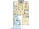 Detailed floor plan showcasing layout with a Primary bedroom, living areas, and two-bay garage at 704 Webber Park St, Henderson, NV 89011