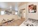 Bedroom includes a comfortable bed, open closet, and view into other room, maximizing space at 7137 Eyebright St, Las Vegas, NV 89131