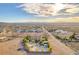 Expansive aerial view of desert community with beautiful mountain views at 743 N Orleans St, Henderson, NV 89015