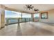 Wide covered balcony with fans and beautiful landscape views at 743 N Orleans St, Henderson, NV 89015