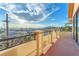 Balcony with panoramic views and stylish iron and stone railing at 743 N Orleans St, Henderson, NV 89015