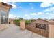 Balcony with iron railing showing mountain and community views at 9614 Stonily Ln, Las Vegas, NV 89178