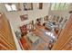 Overhead view of a spacious living area with high ceilings and ample natural light at 9614 Stonily Ln, Las Vegas, NV 89178
