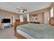 Comfortable main bedroom with a large bed and neutral décor at 9614 Stonily Ln, Las Vegas, NV 89178