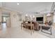 Inviting living room with tile floors and recessed lighting at 9729 Hawk Crest St, Las Vegas, NV 89141