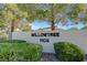 Community sign showing the name and unit numbers at 1101 Willow Tree Dr # D, Las Vegas, NV 89128