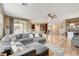 Bright living area featuring comfortable seating, open floor plan, and access to the kitchen at 1425 Overseer Ave, Henderson, NV 89074