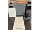 Display of matte black faucet with gray cabinets, white paint, and white quartz countertop at 1547 Pacific Baza St, Las Vegas, NV 89138