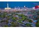 Aerial view of neighborhood featuring a view of Las Vegas skyline in the background at 2001 Silver Ave, Las Vegas, NV 89102