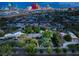 Aerial view of neighborhood featuring a view of Las Vegas skyline in the background at 2001 Silver Ave, Las Vegas, NV 89102