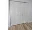 White folding closet doors that match the neutral design at 2711 Sesame Dr, Las Vegas, NV 89142