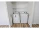 Laundry closet with modern washer and dryer at 2711 Sesame Dr, Las Vegas, NV 89142