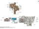Detailed 2D floorplan showcasing the home layout with dimensions and room names at 2925 Coast Line Ct, Las Vegas, NV 89117