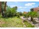 Landscaped backyard with patio area perfect for outdoor entertaining and relaxation at 3200 Mariner Bay St, Las Vegas, NV 89117