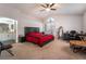 Spacious main bedroom with vaulted ceiling and en-suite bath at 3200 Mariner Bay St, Las Vegas, NV 89117