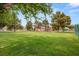 Expansive green common area perfect for recreation and relaxation with mature landscaping at 3471 One Nation Ave, Las Vegas, NV 89121