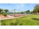 Well-maintained community tennis courts are ready for recreational play and exercise at 3471 One Nation Ave, Las Vegas, NV 89121