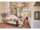 Inviting entryway featuring a staircase and stylish decor creating a welcoming first impression at 3873 Palm Island Ct, Las Vegas, NV 89147