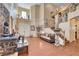Spacious living room boasting high ceilings, staircase, hardwood floors, and stylish decor at 3873 Palm Island Ct, Las Vegas, NV 89147
