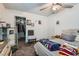Bedroom featuring a ceiling fan, natural light, and dresser at 4259 Kona Coast Way, Las Vegas, NV 89121