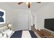 Bedroom with a large closet and modern decor at 5517 Meridian Rain St, North Las Vegas, NV 89031