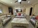 Well-decorated living room features an open floorplan at 6277 Mustang Spring Ave, Las Vegas, NV 89139