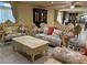 Inviting living room with luxurious sofa and coffee table at 6277 Mustang Spring Ave, Las Vegas, NV 89139