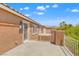 A balcony with white metal railings and desert views at 6636 Surfbird St, North Las Vegas, NV 89084