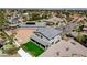 Aerial view of home featuring low maintenance backyard with artificial turf at 7736 Tioga Ridge Ct, Las Vegas, NV 89117