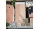 An aerial view of the property and neighboring homes showcasing roof details and landscaping at 8529 Gold Flash Ave, Las Vegas, NV 89129