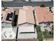 Aerial view of the property showing a covered back patio and proximity to neighbors at 8529 Gold Flash Ave, Las Vegas, NV 89129