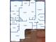 Detailed floor plan showcasing the layout with measurements of each room, including bedrooms, bathrooms, and living spaces at 1126 Winter Storm Dr, Henderson, NV 89052