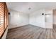 Spacious living room with contemporary flooring and neutral walls at 1126 Winter Storm Dr, Henderson, NV 89052
