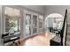 Elegant foyer with stylish windows, lighting, and decor at 1204 Moselle Ct, Las Vegas, NV 89144