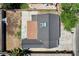 Birds-eye view of home, featuring its roof, small backyard, and concrete areas perfect for outdoor enjoyment at 125 S 15Th St, Las Vegas, NV 89101