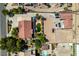 Expansive property featuring a private pool, detached garage, and spacious driveway at 1345 Morning Sun Way, Las Vegas, NV 89110
