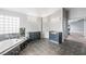 Beautiful primary bath featuring granite surfaces and fixtures at 1345 Morning Sun Way, Las Vegas, NV 89110