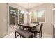 Cozy dining area with sliding door access to the backyard patio at 389 Fringe Ruff Dr, Las Vegas, NV 89148