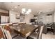 Open-concept living space seamlessly connects the dining and living area at 389 Fringe Ruff Dr, Las Vegas, NV 89148