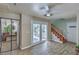 Inviting entryway with tile flooring and access to the living areas and staircase at 4428 Los Reyes Ct, Las Vegas, NV 89121