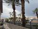 A view of the property's exterior showcasing lush palm trees and well-maintained landscaping at 4555 E Sahara Ave # 288, Las Vegas, NV 89104