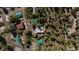 Aerial view of a charming neighborhood with tree-lined streets at 4778 Knotty Pine Way, Las Vegas, NV 89124